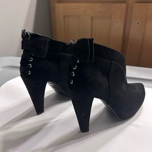 G By Guess Black Heel Booties